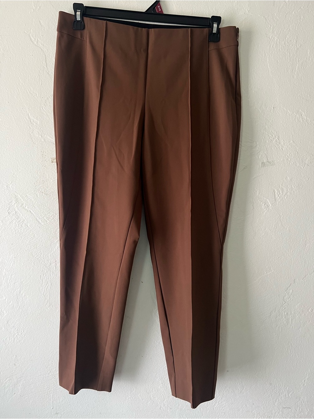 Lafayette 148 Pants Womens 12
Brown Gramercy Slim Ankle Knit
Stretch Career
